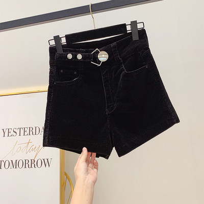 Pantaloni scurți de iarnă de damă cu talie înaltă