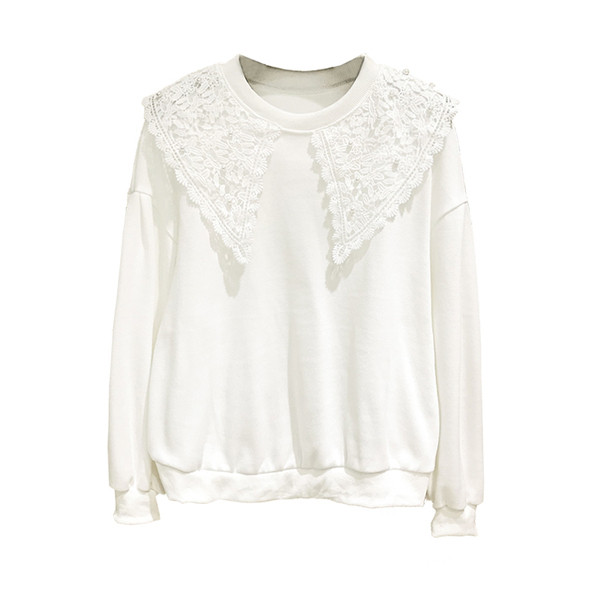 Γυναικεία μπλούζα με στρογγυλή λαιμόκοψη σε ροζ και άσπρο χρώμα