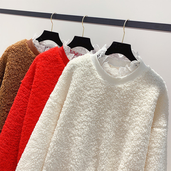 NOUL model de pulover de dama din puf in trei culori