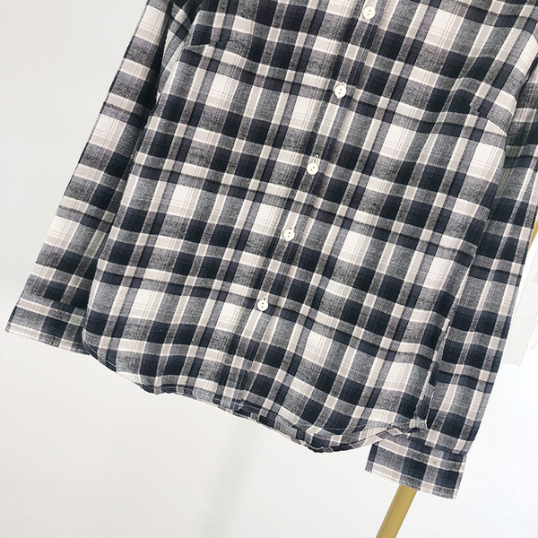 Camasa lata in carouri cu nasturi model clasic