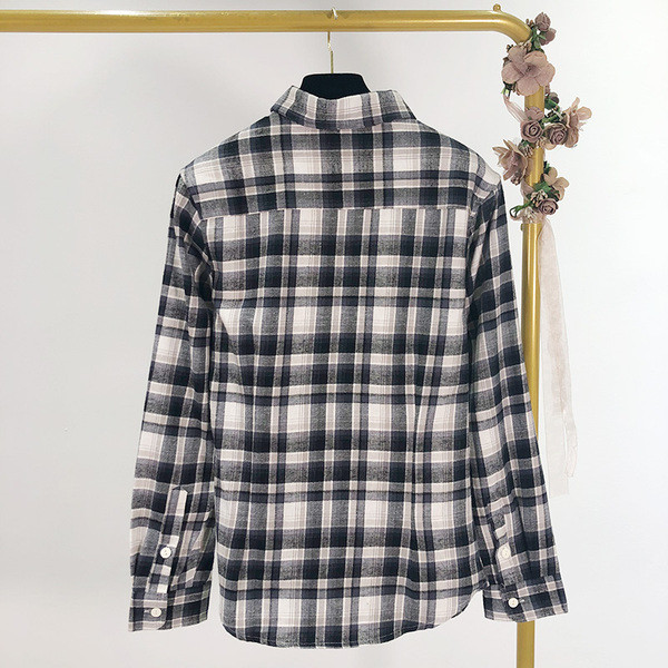 Camasa lata in carouri cu nasturi model clasic