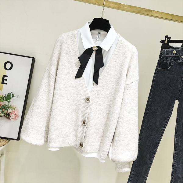 Vesta moderna de dama cu decolteu spitz in roz, galben, verde si bej