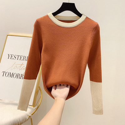 Pulover de dama cu decolteu rotund in patru culori