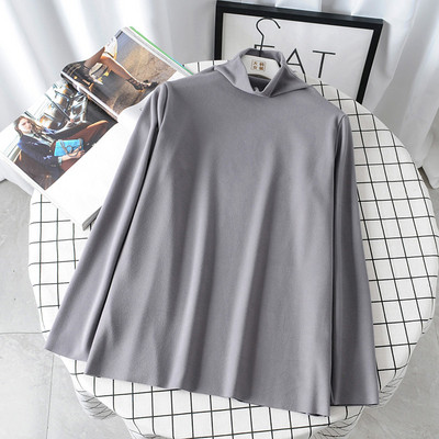 Alkalmi női pulóver magas gallérral és hosszú ujjal, négy színben