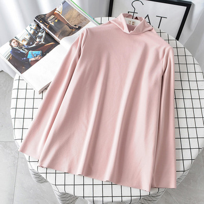 Alkalmi női pulóver magas gallérral és hosszú ujjal, négy színben