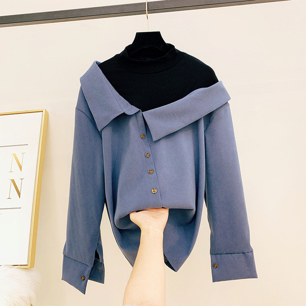 Új modell női ing polo gallérral több színben