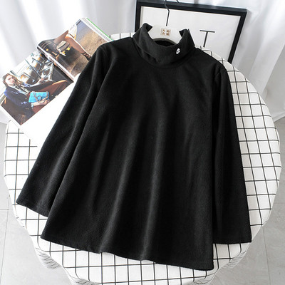 Modern női pulóver magas gallérral - letisztult modell négy színben