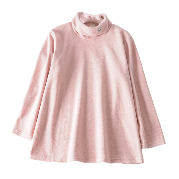 Modern női pulóver magas gallérral - letisztult modell négy színben