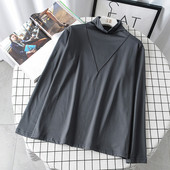 Pulover casual dama cu guler inalt si maneci lungi in patru culori