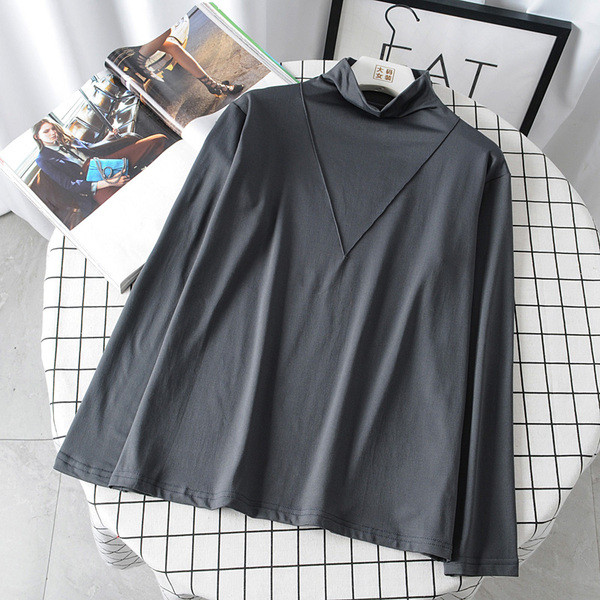 Pulover casual dama cu guler inalt si maneci lungi in patru culori