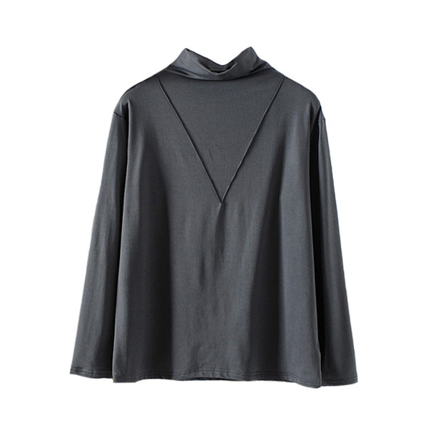 Pulover casual dama cu guler inalt si maneci lungi in patru culori