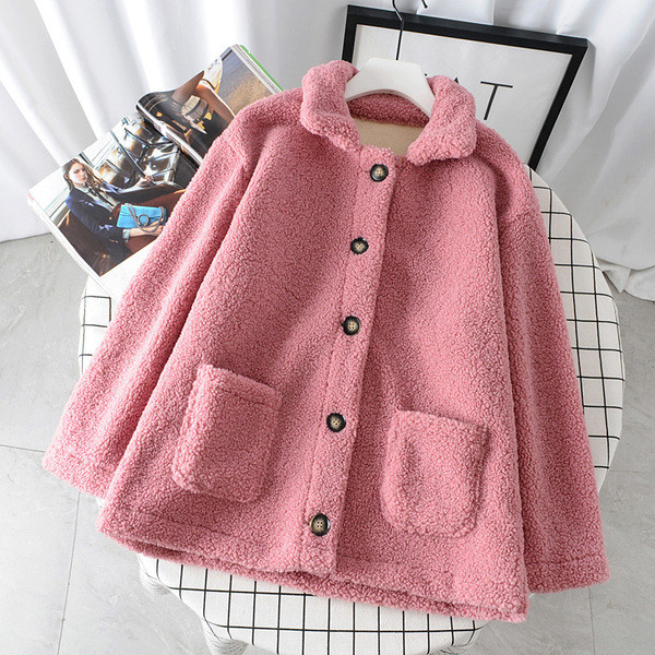 Palton modern de dama cu nasturi si buzunare in galben, albastru si roz