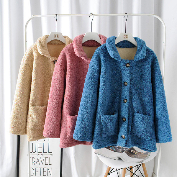 Palton modern de dama cu nasturi si buzunare in galben, albastru si roz