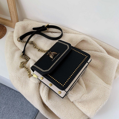 Fém elemes modern női táska több színben