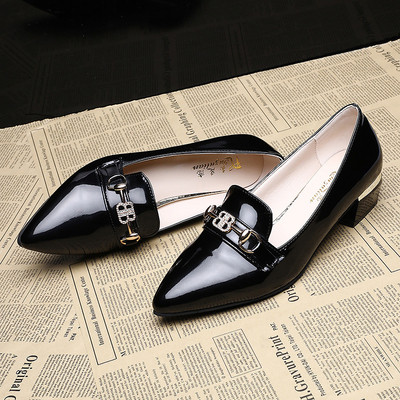 Pantofi moderni de dama cu element metalic in trei culori