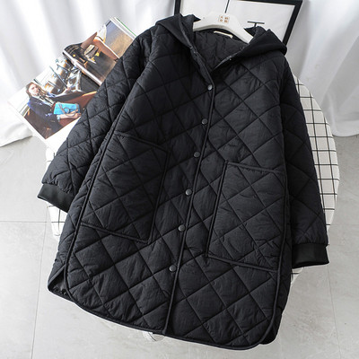 Geaca de iarna casual de dama cu gluga si nasturi in trei culori