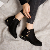 Ghete de dama moderne in negru si bej