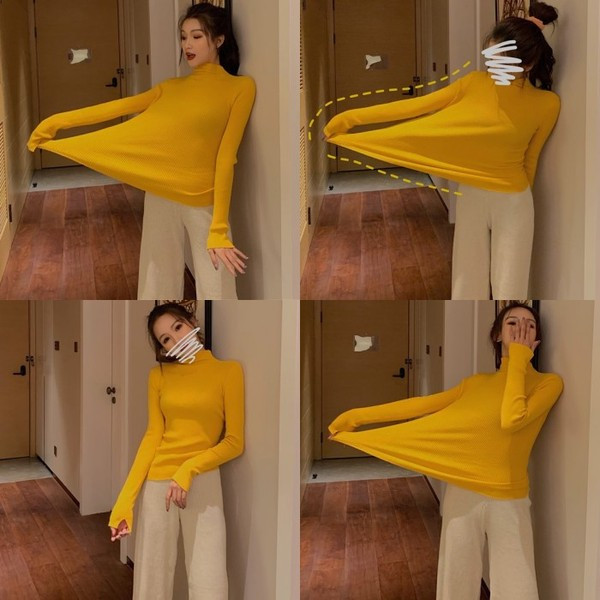 Bluza de dama cu guler polo model uni in mai multe culori