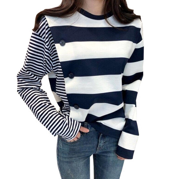 Alkalmi női csíkos blúz