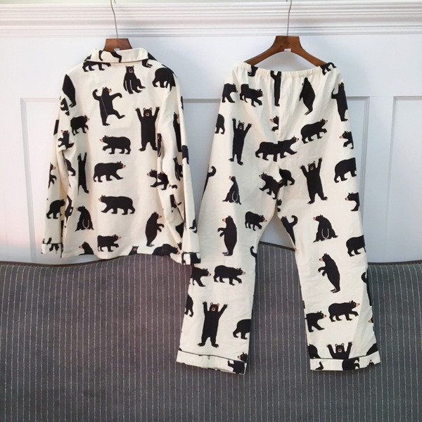 Γυναικεία πιτζάμες από δύο κομμάτια με τσέπες και ψηλή μέση σε λευκό χρώμα