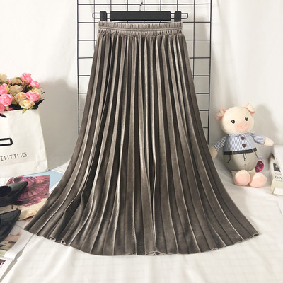 Νέο μοντέλο γυναικεία πλισέ φούστα με ψηλή μέση