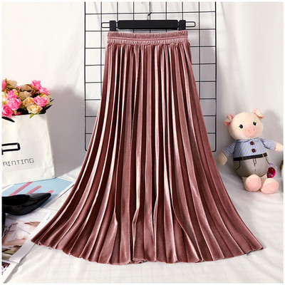 Νέο μοντέλο γυναικεία πλισέ φούστα με ψηλή μέση