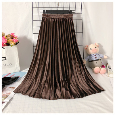 Νέο μοντέλο γυναικεία πλισέ φούστα με ψηλή μέση