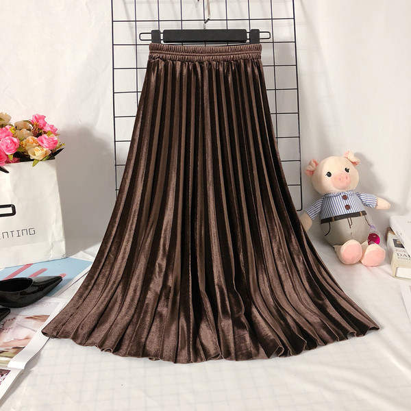 Νέο μοντέλο γυναικεία πλισέ φούστα με ψηλή μέση