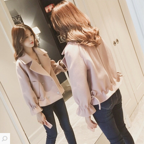 Palton modern de damă cu decolteu spitz în trei culori