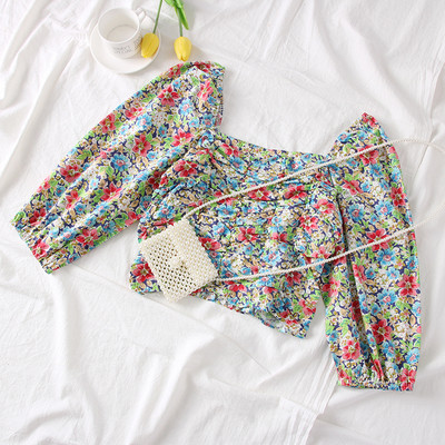 Νέο μοντέλο γυναικεία μπλούζα με floral μοτίβα - σε διάφορα χρώματα