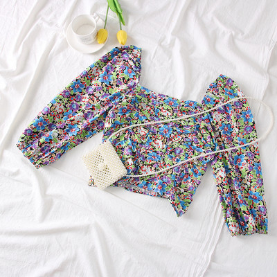 Νέο μοντέλο γυναικεία μπλούζα με floral μοτίβα - σε διάφορα χρώματα