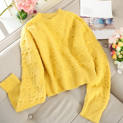 Дамски ежедневен пуловер в пет цвята