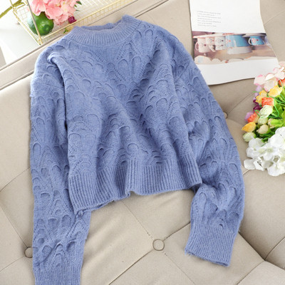 Дамски ежедневен пуловер в пет цвята