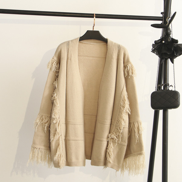 Модерна  дамска жилетка с дълъг ръкав в четири цвята 