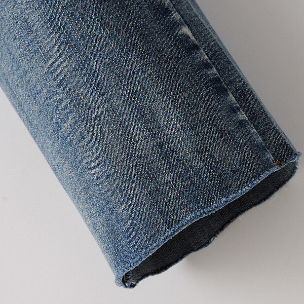 Ежедневни дамски дълги дънки с цип и джобове в син цвят 