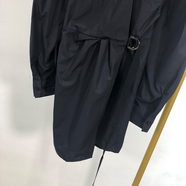 Дамска асиметрична рокля в черен цвят