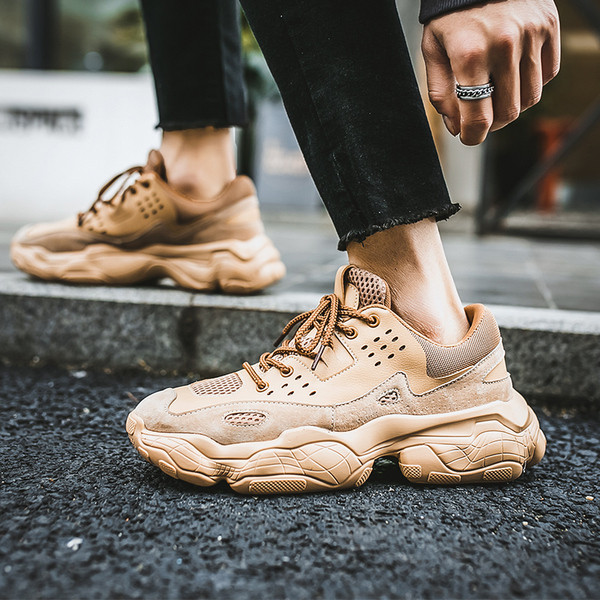 Модерни мъжки спортно-ежедневни  маратонки в  три цвята