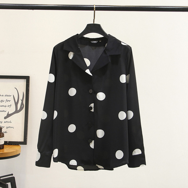 Модерна  дамска риза с класическа яка и дълъг ръкав в два цвята 