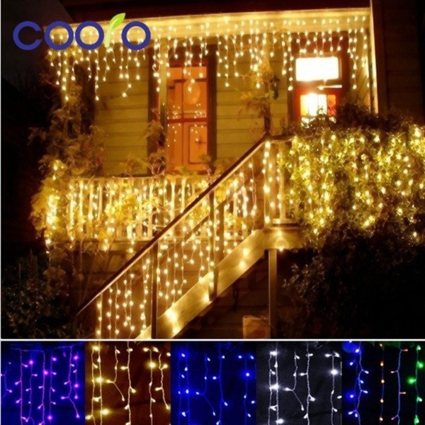 Коледни LED лампички в син, червен, жълт, зелен, лилав, бял и шарен цвят 