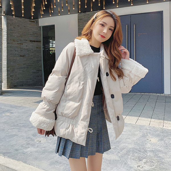 Нов модел дамско зимно яке с мека подплата в лилав,жълт и бежов цвят