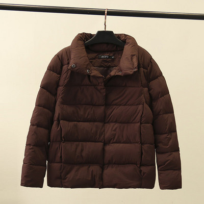 Ежедневно дамско зимно яке с висока яка и джобове в три цвята