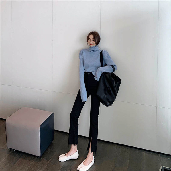 Дамски  панталон тип чарлстон в черен цвят - два модела