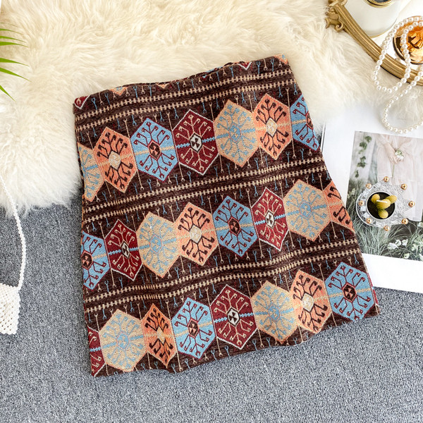 Модерна дамска пола  с висока талия в три цвята