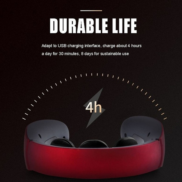 Електрически многофункционален масажор за тяло в червен цвят 