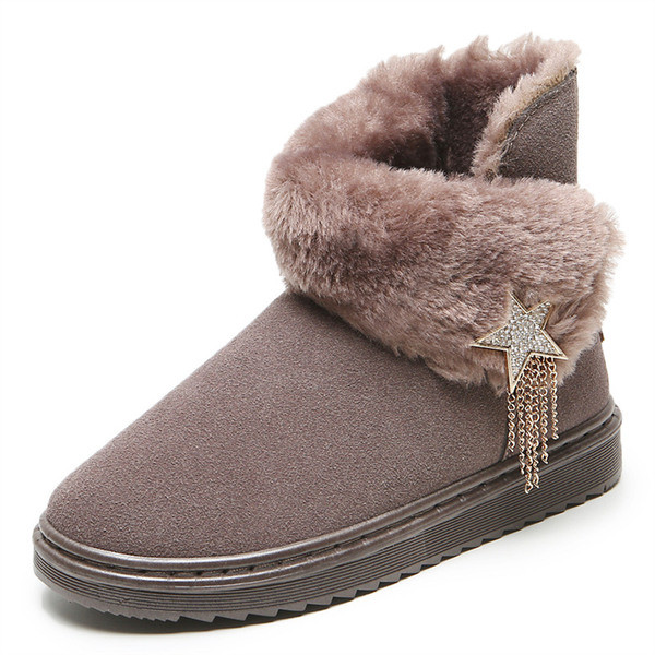 Модерни дамски боти с мека подплата и равна подметка в три цвята 