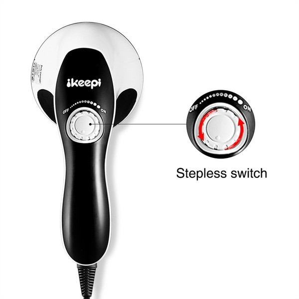 Многофункционален вибрационен ръчен масажор с четири приставки 