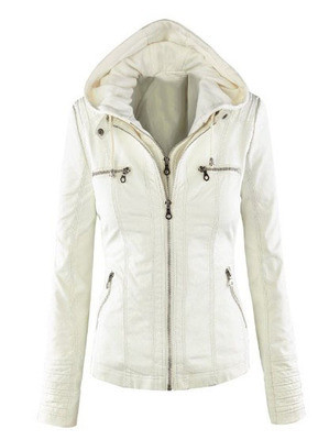 Geaca de dama din imitatie de piele in cinci modele in diferite, inclusiv marimi mari