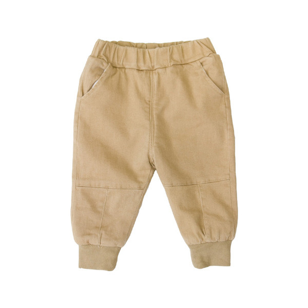 Нов модел детски панталони с джобове за момчета в черен,кафяв и бежов цвят