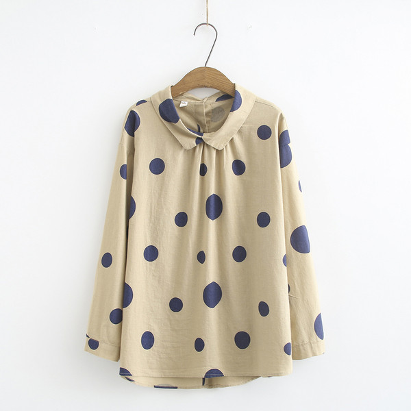 Модерна дамска риза с дълъг ръкав и О-образно деколте в четири цвята 