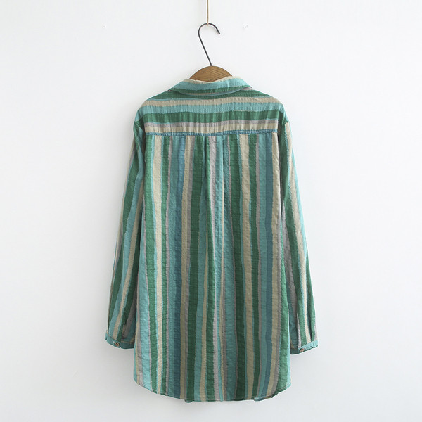 Ежедневна дамска дълга риза с класическа яка и дълъг ръкав в два цвята 